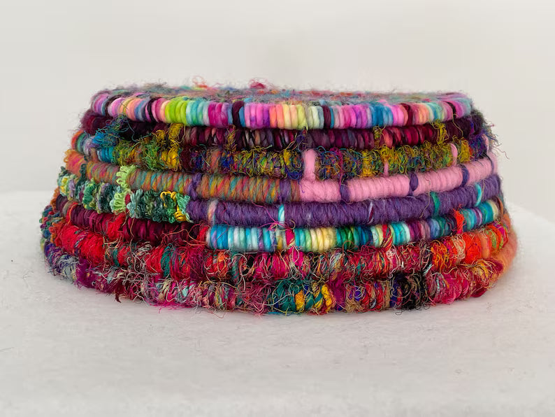 Wild Woven Basket | Unique Rope Basket | Eclectic Decor | Eclectic Decor | Fiber Art Decor