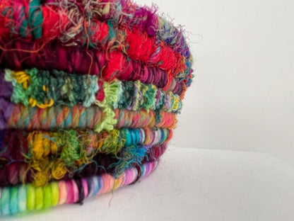 Wild Woven Basket | Unique Rope Basket | Eclectic Decor | Eclectic Decor | Fiber Art Decor