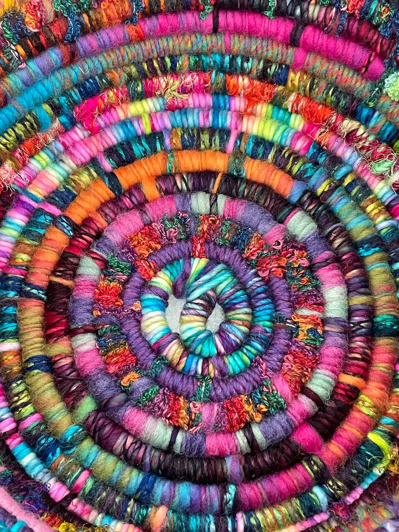 Wild Woven Basket | Unique Rope Basket | Eclectic Decor | Eclectic Decor | Fiber Art Decor