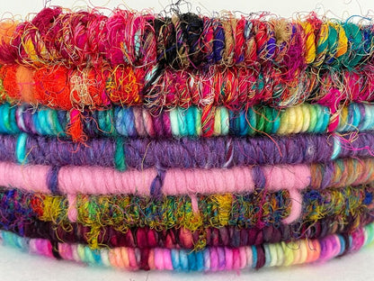 Wild Woven Basket | Unique Rope Basket | Eclectic Decor | Eclectic Decor | Fiber Art Decor